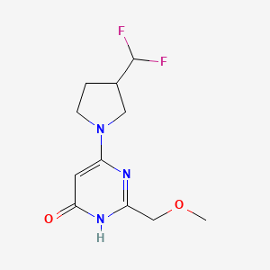 4-[3-(difluoromethyl)pyrrolidin-1-yl]-2-(methoxymethyl)-1H-pyrimidin-6-one