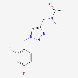 N-[[1-[(2,4-difluorophenyl)methyl]triazol-4-yl]methyl]-N-methylacetamide