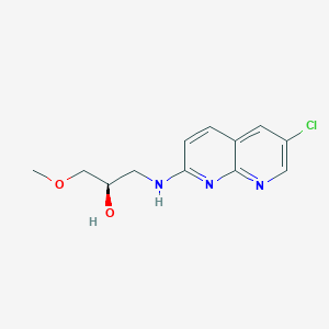 (2R)-1-[(6-chloro-1,8-naphthyridin-2-yl)amino]-3-methoxypropan-2-ol