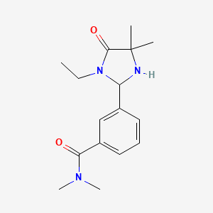 3-(1-ethyl-4,4-dimethyl-5-oxoimidazolidin-2-yl)-N,N-dimethylbenzamide