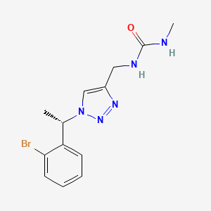 1-[[1-[(1S)-1-(2-bromophenyl)ethyl]triazol-4-yl]methyl]-3-methylurea