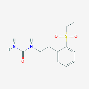 molecular formula C11H16N2O3S B7416953 2-(2-Ethylsulfonylphenyl)ethylurea 