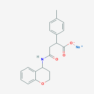 sodium;4-(3,4-dihydro-2H-chromen-4-ylamino)-2-(4-methylphenyl)-4-oxobutanoate