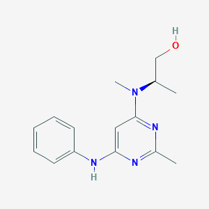 (2R)-2-[(6-anilino-2-methylpyrimidin-4-yl)-methylamino]propan-1-ol