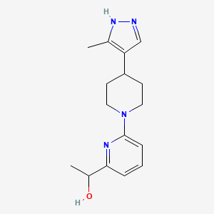 1-[6-[4-(5-methyl-1H-pyrazol-4-yl)piperidin-1-yl]pyridin-2-yl]ethanol