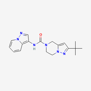 2-tert-butyl-N-pyrazolo[1,5-a]pyridin-3-yl-6,7-dihydro-4H-pyrazolo[1,5-a]pyrazine-5-carboxamide