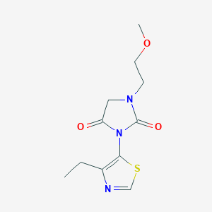 3-(4-Ethyl-1,3-thiazol-5-yl)-1-(2-methoxyethyl)imidazolidine-2,4-dione