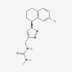 1-[[1-[(1S)-7-chloro-1,2,3,4-tetrahydronaphthalen-1-yl]triazol-4-yl]methyl]-3-methylurea