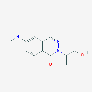 molecular formula C13H17N3O2 B7417074 6-(Dimethylamino)-2-(1-hydroxypropan-2-yl)phthalazin-1-one 