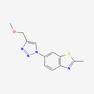 6-[4-(Methoxymethyl)triazol-1-yl]-2-methyl-1,3-benzothiazole