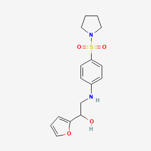 1-(Furan-2-yl)-2-(4-pyrrolidin-1-ylsulfonylanilino)ethanol