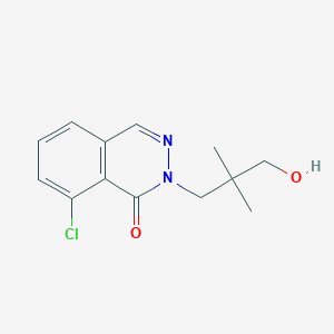 molecular formula C13H15ClN2O2 B7417105 8-Chloro-2-(3-hydroxy-2,2-dimethylpropyl)phthalazin-1-one 