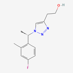 2-[1-[(1S)-1-(4-fluoro-2-methylphenyl)ethyl]triazol-4-yl]ethanol