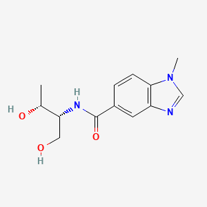 N-[(2R,3R)-1,3-dihydroxybutan-2-yl]-1-methylbenzimidazole-5-carboxamide