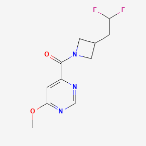 [3-(2,2-Difluoroethyl)azetidin-1-yl]-(6-methoxypyrimidin-4-yl)methanone