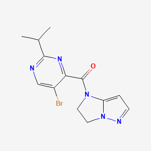 (5-Bromo-2-propan-2-ylpyrimidin-4-yl)-(2,3-dihydroimidazo[1,2-b]pyrazol-1-yl)methanone