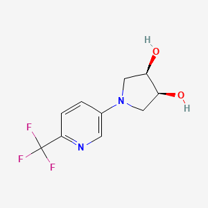 (3R,4S)-1-[6-(trifluoromethyl)pyridin-3-yl]pyrrolidine-3,4-diol