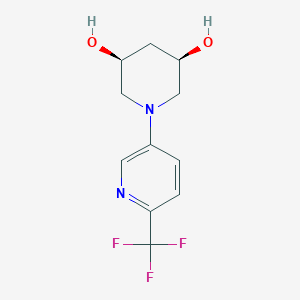 (3R,5S)-1-[6-(trifluoromethyl)pyridin-3-yl]piperidine-3,5-diol