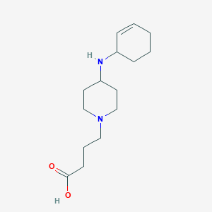 4-[4-(Cyclohex-2-en-1-ylamino)piperidin-1-yl]butanoic acid