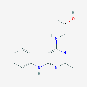 (2S)-1-[(6-anilino-2-methylpyrimidin-4-yl)amino]propan-2-ol