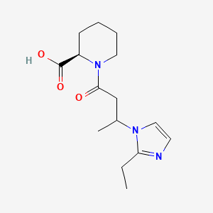 (2R)-1-[3-(2-ethylimidazol-1-yl)butanoyl]piperidine-2-carboxylic acid