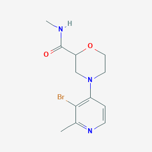 4-(3-bromo-2-methylpyridin-4-yl)-N-methylmorpholine-2-carboxamide