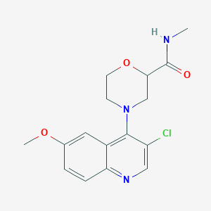 4-(3-chloro-6-methoxyquinolin-4-yl)-N-methylmorpholine-2-carboxamide