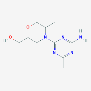 [4-(4-Amino-6-methyl-1,3,5-triazin-2-yl)-5-methylmorpholin-2-yl]methanol