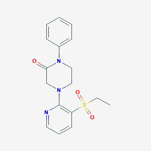 4-(3-Ethylsulfonylpyridin-2-yl)-1-phenylpiperazin-2-one