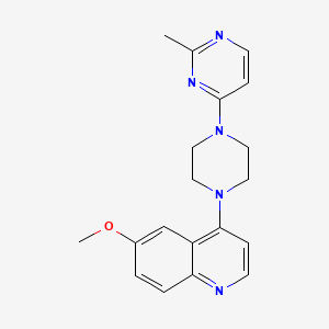 6-Methoxy-4-[4-(2-methylpyrimidin-4-yl)piperazin-1-yl]quinoline