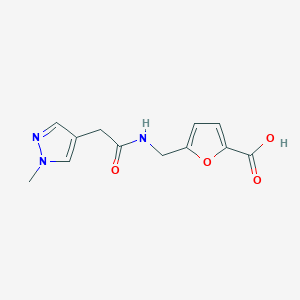 5-[[[2-(1-Methylpyrazol-4-yl)acetyl]amino]methyl]furan-2-carboxylic acid