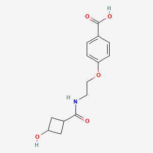 4-[2-[(3-Hydroxycyclobutanecarbonyl)amino]ethoxy]benzoic acid