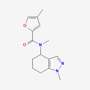 N,4-dimethyl-N-(1-methyl-4,5,6,7-tetrahydroindazol-4-yl)furan-2-carboxamide