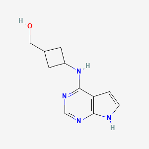 [3-(7H-pyrrolo[2,3-d]pyrimidin-4-ylamino)cyclobutyl]methanol