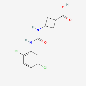 3-[(2,5-Dichloro-4-methylphenyl)carbamoylamino]cyclobutane-1-carboxylic acid