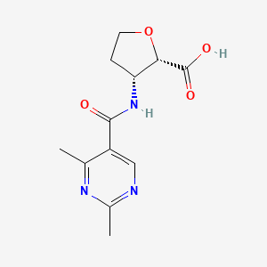 (2S,3R)-3-[(2,4-dimethylpyrimidine-5-carbonyl)amino]oxolane-2-carboxylic acid