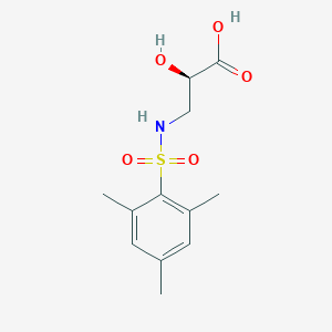 (2R)-2-hydroxy-3-[(2,4,6-trimethylphenyl)sulfonylamino]propanoic acid