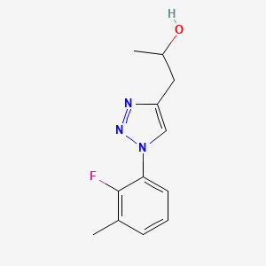 1-[1-(2-Fluoro-3-methylphenyl)triazol-4-yl]propan-2-ol