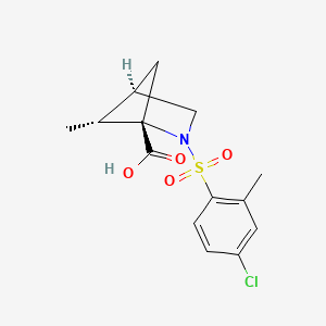 (1S,4R,5R)-2-(4-chloro-2-methylphenyl)sulfonyl-5-methyl-2-azabicyclo[2.1.1]hexane-1-carboxylic acid