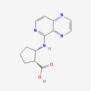 (1R,2S)-2-(pyrido[3,4-b]pyrazin-5-ylamino)cyclopentane-1-carboxylic acid