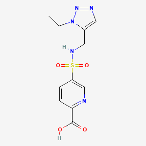 5-[(3-Ethyltriazol-4-yl)methylsulfamoyl]pyridine-2-carboxylic acid