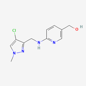 [6-[(4-Chloro-1-methylpyrazol-3-yl)methylamino]pyridin-3-yl]methanol