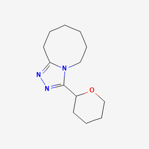 3-(Oxan-2-yl)-5,6,7,8,9,10-hexahydro-[1,2,4]triazolo[4,3-a]azocine