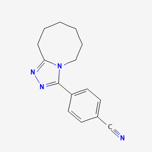 4-(5,6,7,8,9,10-Hexahydro-[1,2,4]triazolo[4,3-a]azocin-3-yl)benzonitrile