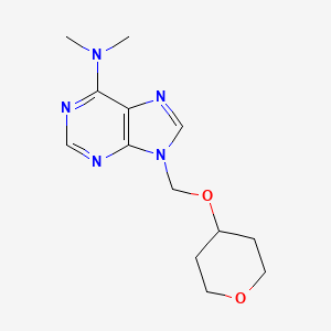 N,N-dimethyl-9-(oxan-4-yloxymethyl)purin-6-amine