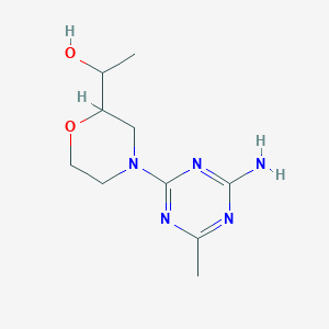 1-[4-(4-Amino-6-methyl-1,3,5-triazin-2-yl)morpholin-2-yl]ethanol