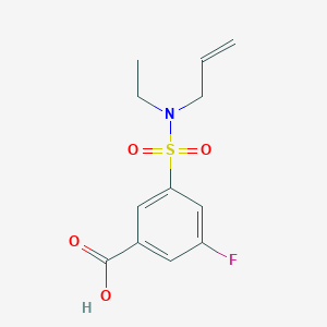 3-[Ethyl(prop-2-enyl)sulfamoyl]-5-fluorobenzoic acid