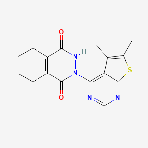 3-(5,6-dimethylthieno[2,3-d]pyrimidin-4-yl)-5,6,7,8-tetrahydro-2H-phthalazine-1,4-dione