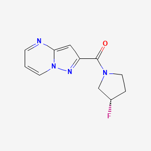 [(3S)-3-fluoropyrrolidin-1-yl]-pyrazolo[1,5-a]pyrimidin-2-ylmethanone