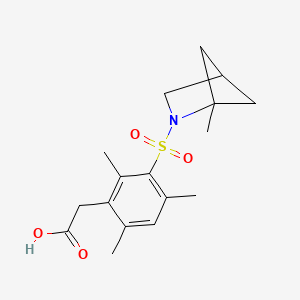 2-[2,4,6-Trimethyl-3-[(1-methyl-2-azabicyclo[2.1.1]hexan-2-yl)sulfonyl]phenyl]acetic acid